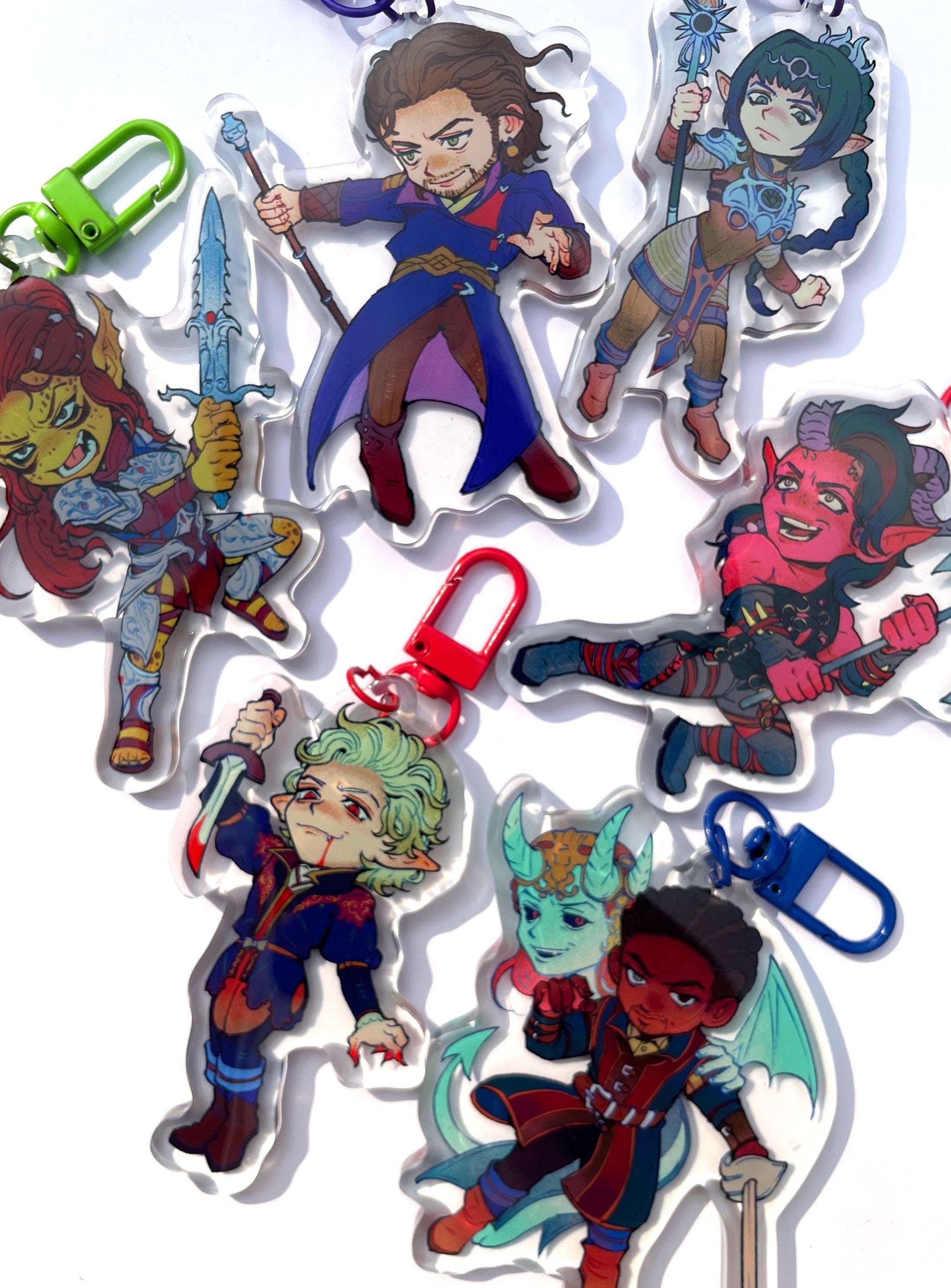 Baldi Key Ring Baldur's Gate 3 Acrylic Keychain - Etsy
