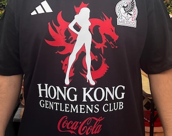 Hong Kong, Club de Caballeros, Camiseta de Aficionado al Fútbol de México, Camiseta Inspirada en la Bandera de México Viva