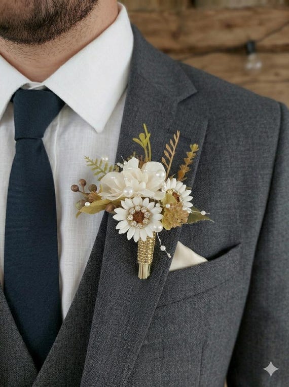 boutonniere for gold dress Triple Flower Satin Rosette Prom Corsage & Boutonniere Set - Sequin Feather  Wrist Corsage, Prom Flowers Keepsake Dance Homecoming Gold Black