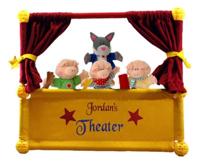 Personalized Tabletop Puppet Theater Etsy