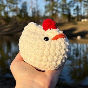 Chunky Chicken | Chicken Plush Toy | Chicken Plushie | Crochet Chicken | Chicken Crochet | Amigurumi | Crochet Plush | Stuffed Chicken