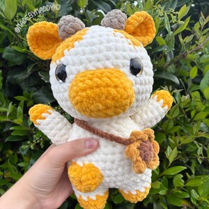 Sunflower Cow | Crochet Cow | Cow Plushie | Plushie | Amigurumi | Cow Plush Toy | Sunflower | Spring Months | Crochet | Cow Crochet