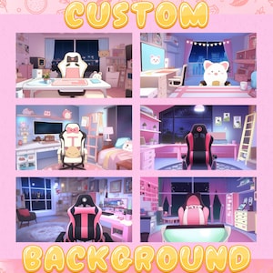 Vtuber の背景 | かわいいアニメーションの vtuber の背景 | vtuber アセット | アニメーション ストリームの背景 | 居心地の良い部屋 | Vtuber | ストリーミング