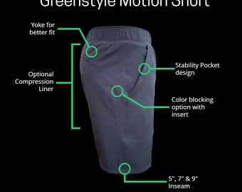 Motion Athletic Shorts PDF Sewing Pattern XXS to 4XL