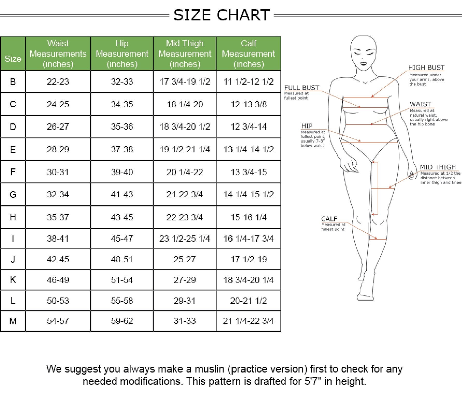 Resolution Leggings PDF Pattern Sizes B - M