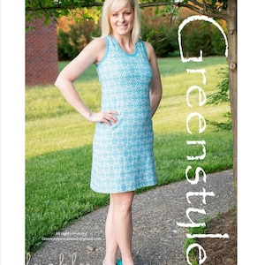 Lille Racerback Tank and Dress Sizes PDF Sewing Pattern XXS to 3XL