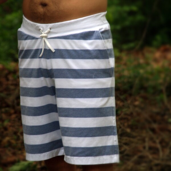 Instant Download GreenStyle Men's Hampton Shorts Pattern and Tutorial Teen's and Men XS to XXL in Comfy Knit