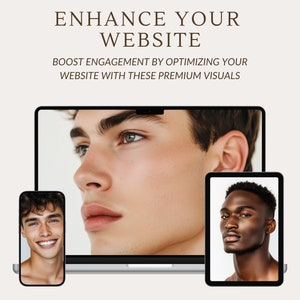 Manlig modellfotografering Stockfoton Porträtt Manlig modellfotografering Estetik Hudvård Män Estetik Diverse Instagram Reel Cover Lyxmarknadsföring bild 6