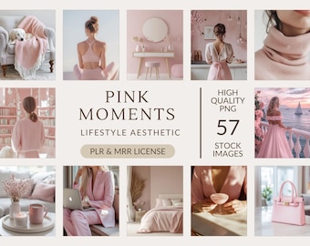 Estética rosa Pastel Fotos de stock Reels sin rostro Estética de pared rosa Estilo de vida Contenido Instagram Marketing digital Redes sociales Branding