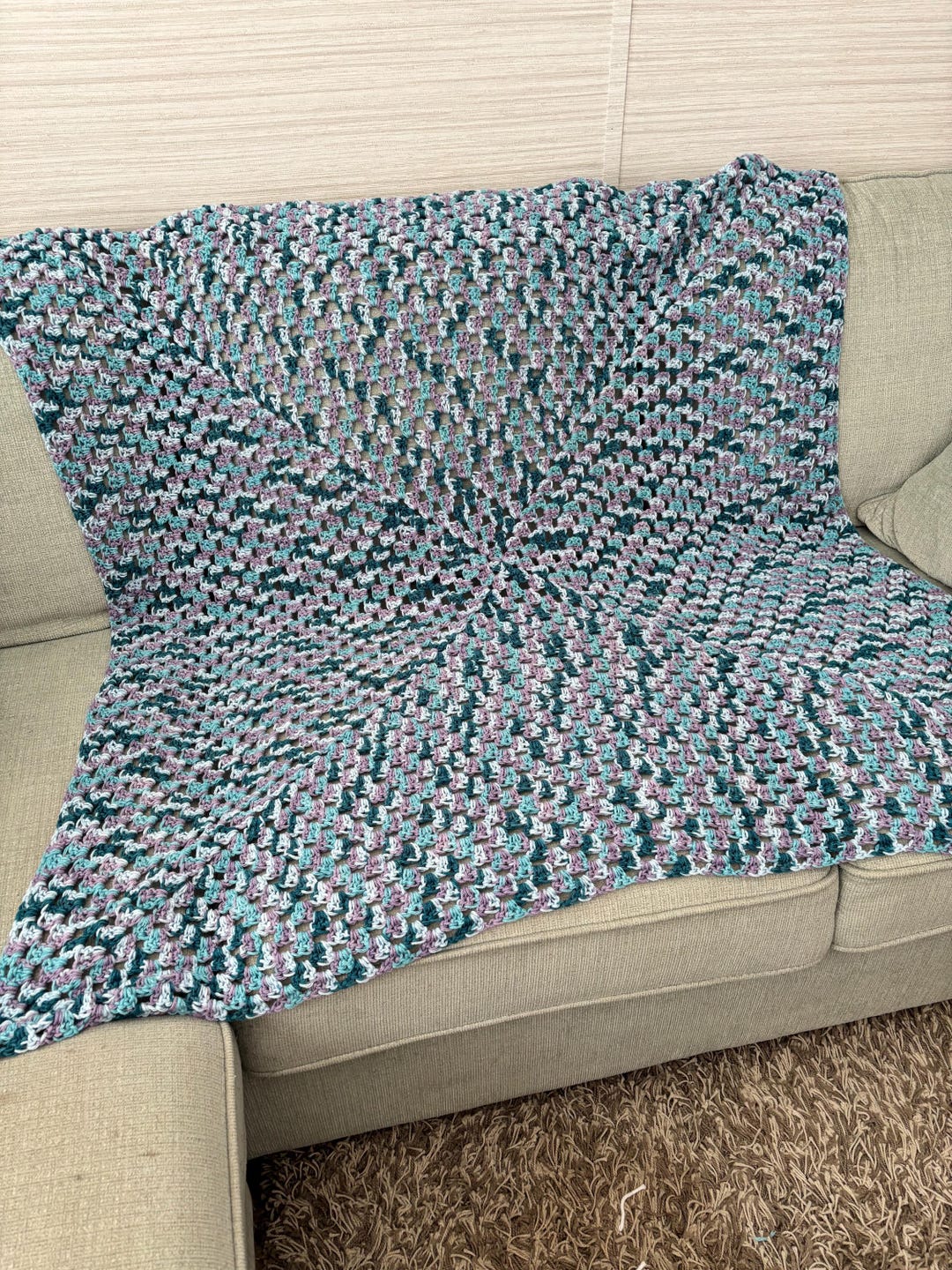 Multi Coloured Throw - Etsy Canada