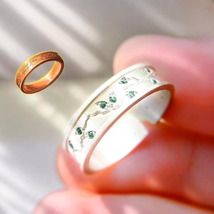 EXCLUSIVE Fanmade Baldur&#39;s Gate 3 Ring of Regeneration Custom 950 Silver Ring Handmade, Baldur&#39;s Gate 3 Jewelry