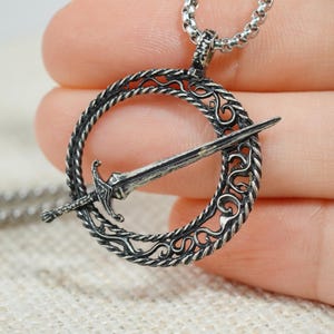 LIMITED  Dark Souls 3 Blade of the Darkmoon Necklace, Dark Souls 3 Jewelry,  Silver 950 Dark Souls 3 Jewelry, Blade of the Darkmoon Necklace