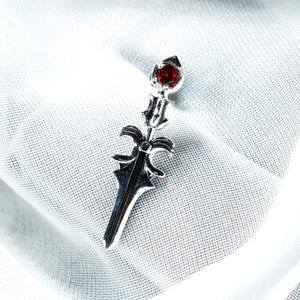 PREMIUM Fanmade Final Fantasy XVI Dion Lesage Earring, Handmade Silver 950, FFXVI Jewelry for Fans