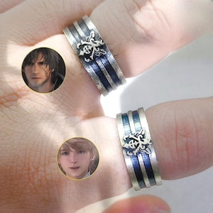 EXCLUSIVE Fanmade Final Fantasy XVI Clive Rosfield Ring, Handmade Silver 950 Jewelry, FF16 Inspired Ring, Clive and Joshua Ring