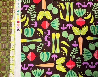 Michael Miller - From the Garden - Verduras - vendido por la mitad de la yarda