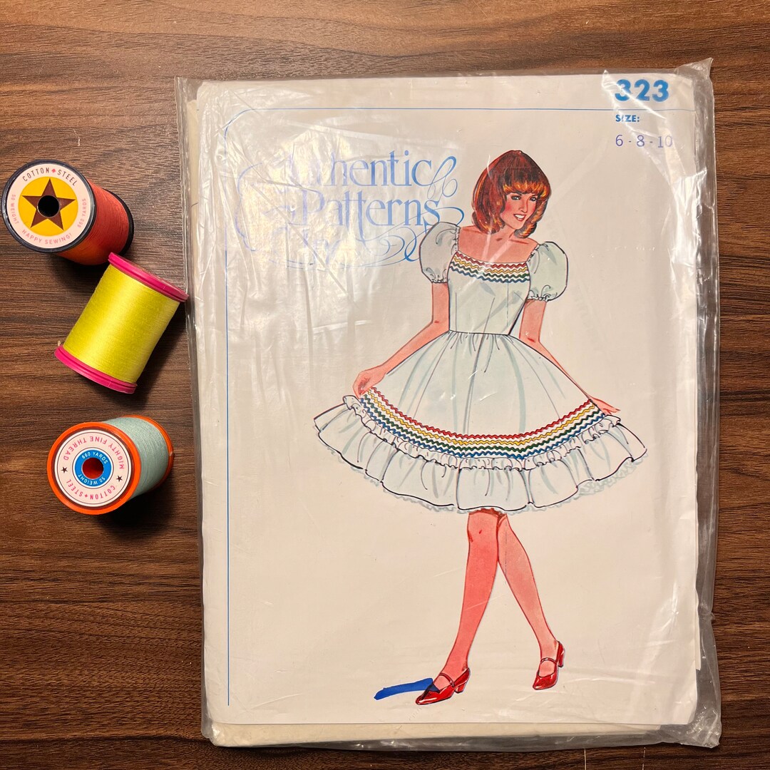 Authentic Patterns Inc 323 / Ladies Square Dance Dress Vintage Etsy
