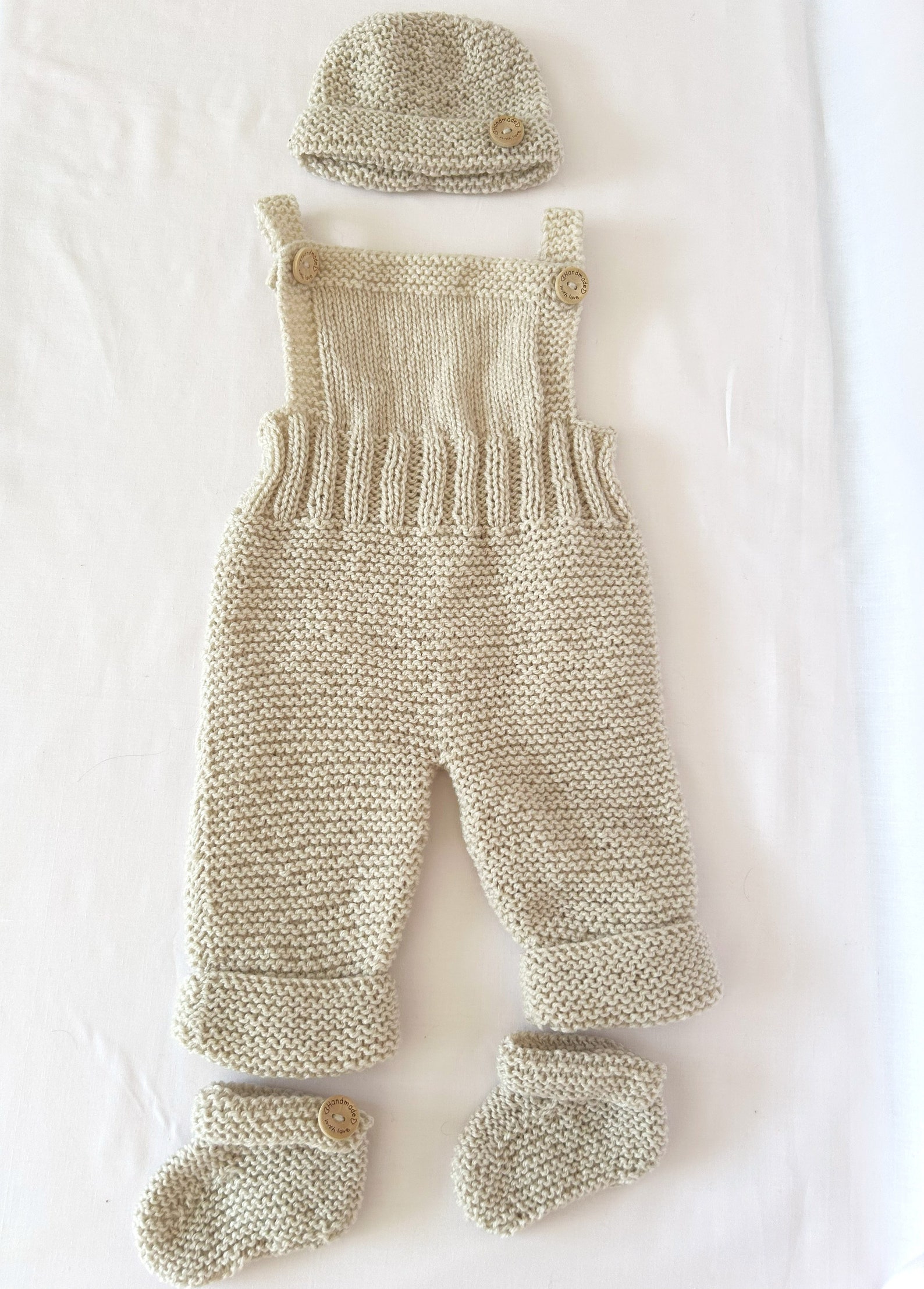 Baby Dungaree Romper - Striped main image 1