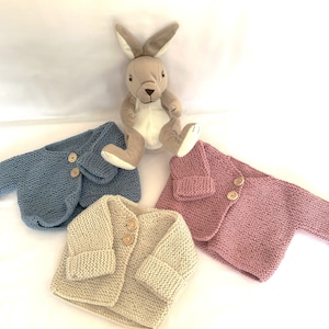 Hand Knitted Baby Cardigans - 0-3 months & 3-6 months