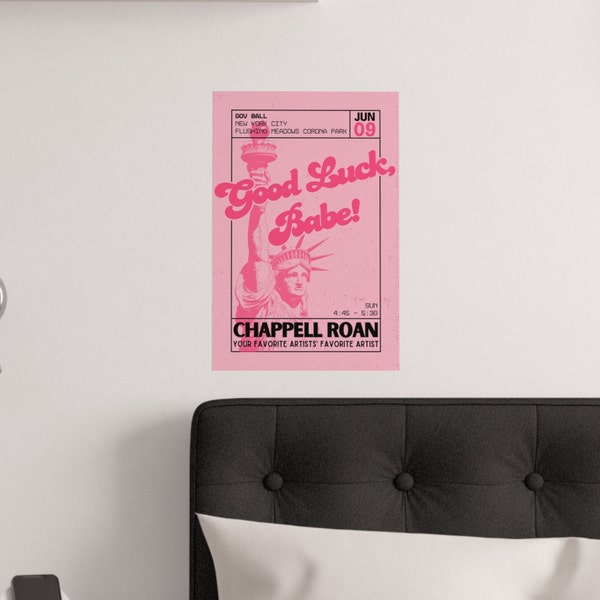 Chappell Roan Poster Good Luck Babe - Etsy