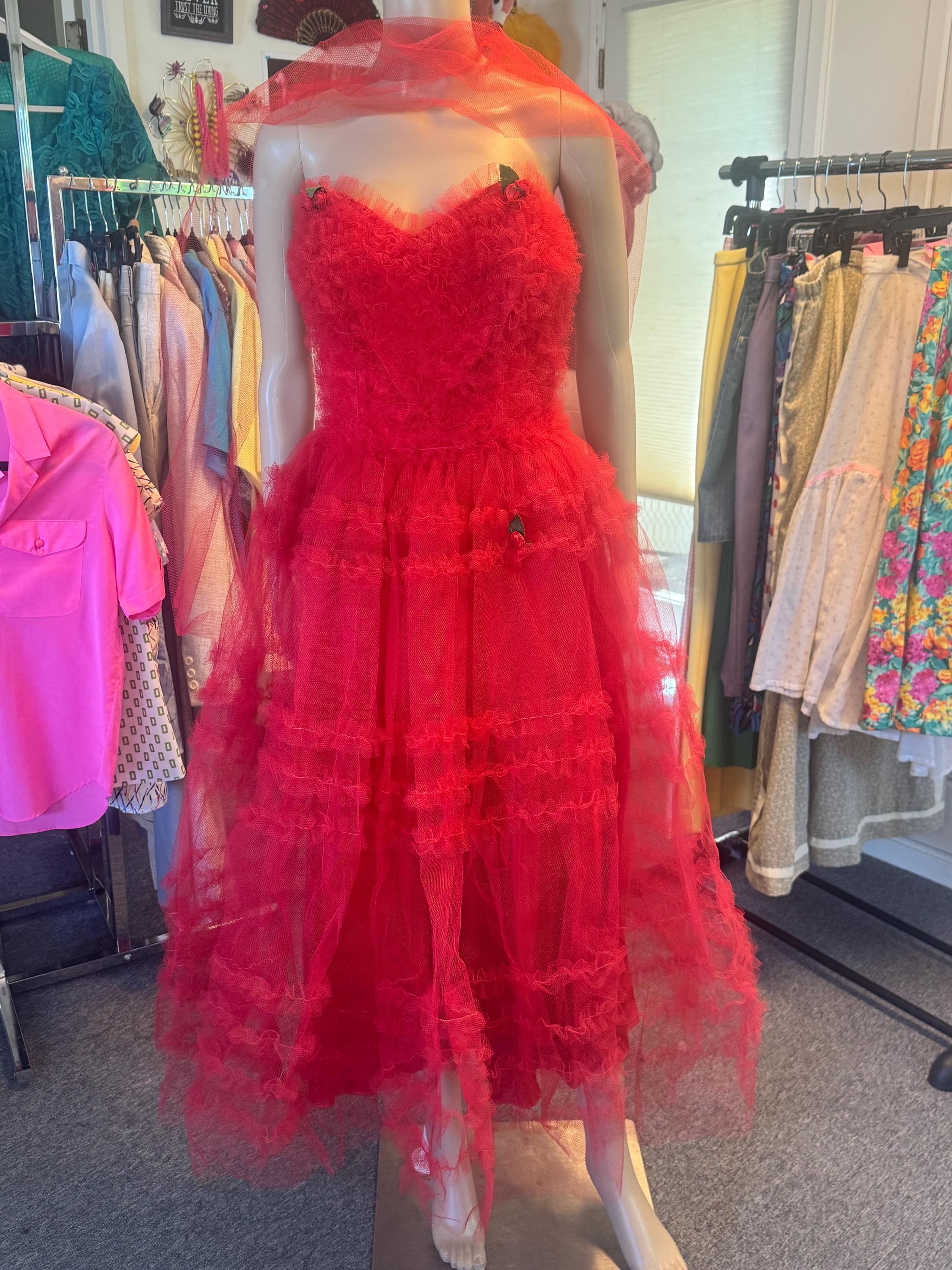 1930s Tulle Dress - Etsy