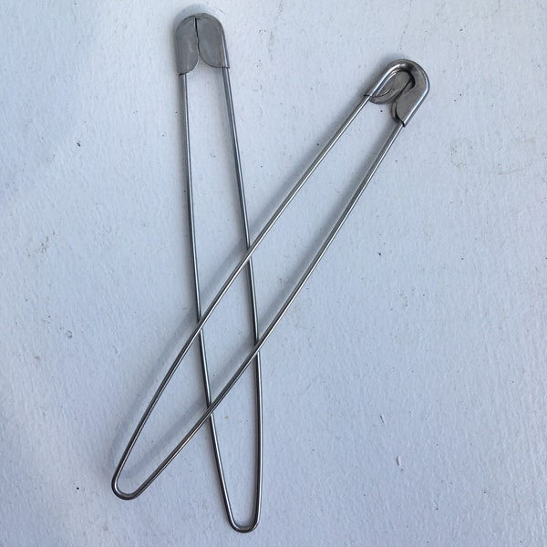 Metal Stitch Holders - Metal Kilt Pin - Giant Safety Pin - Sustainable - Knit - Crochet