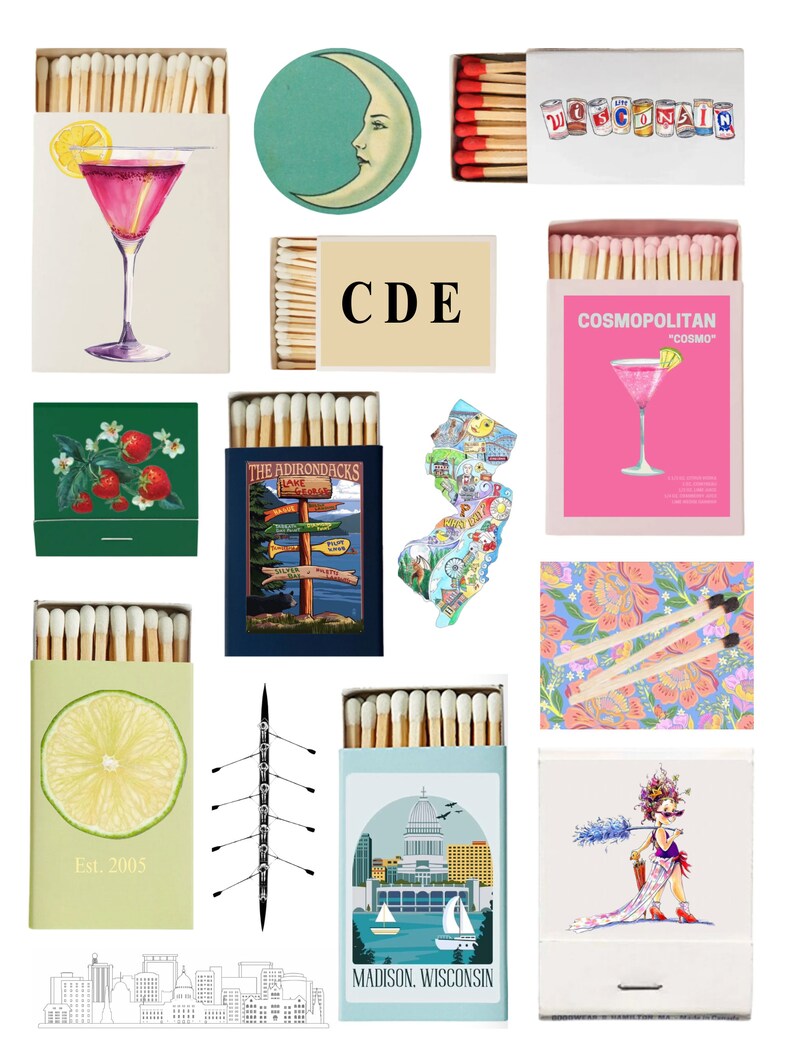 Matchboxes Patern Custom Match Box Prints - Etsy