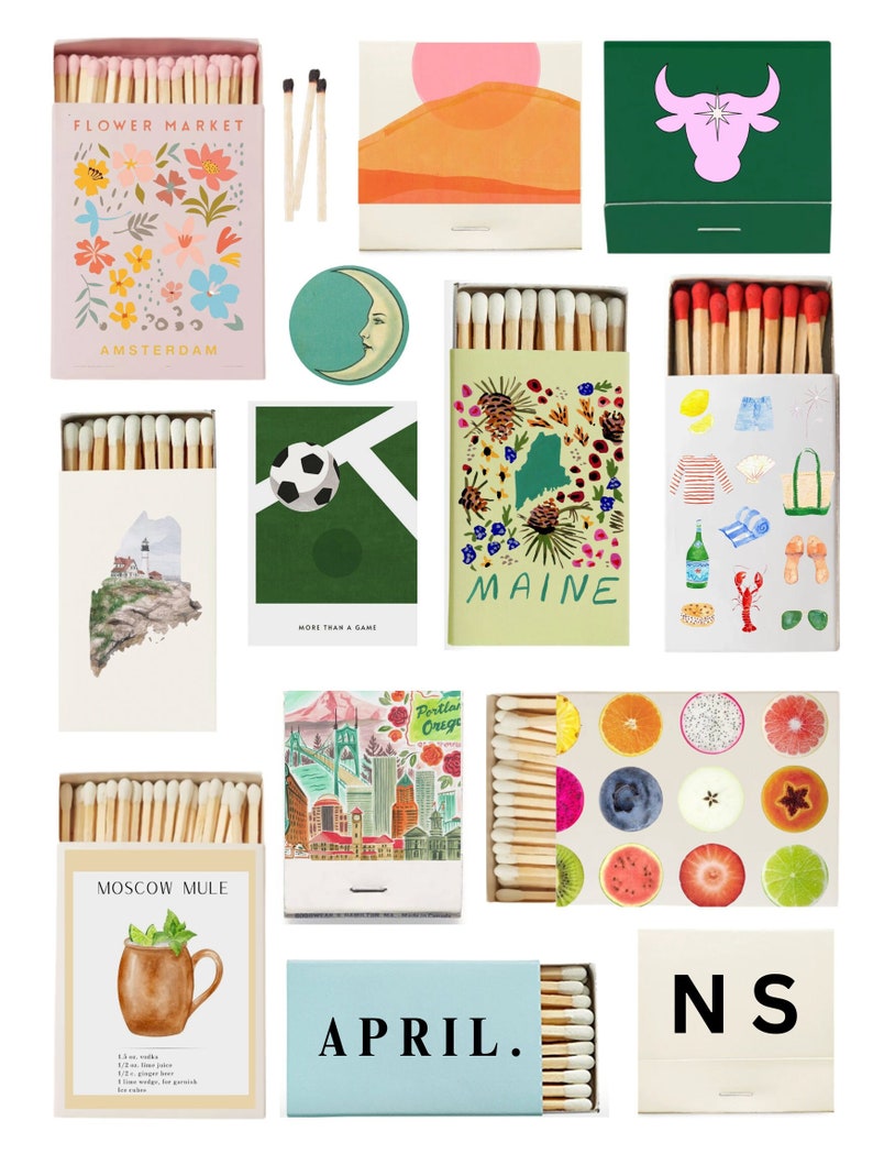 Matchboxes Patern Custom Match Box Prints - Etsy