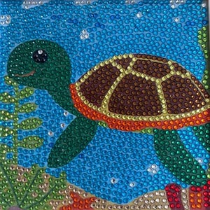 Diamond Painting / Completato e incorniciato / Arte della pittura a diamante / Pittura di animali