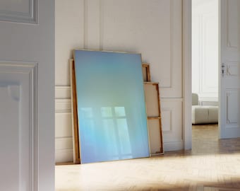 Affiche Aura dégradé Art mural dégradé Aura moderne impression impression dégradé coloré Impression tendance Art mural tendance téléchargement numérique AURA-047