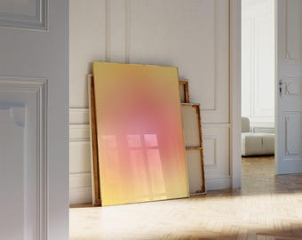 Affiche Aura dégradé Art mural dégradé Aura moderne impression impression dégradé coloré Impression tendance Art mural tendance téléchargement numérique AURA-054