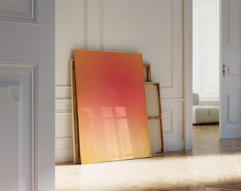 Affiche Aura dégradé Art mural dégradé Aura moderne impression impression dégradé coloré Impression tendance Art mural tendance téléchargement numérique AURA-053