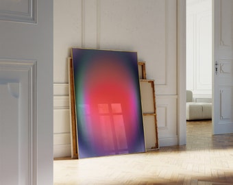Aura Poster Colorful Aura Wall Art Gradient Aura Print Modern Aura Prints Spiritual Aura Abstract Art Print Trendy Wall Art Digital Download