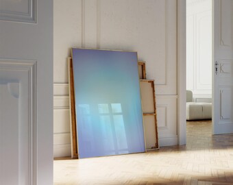 Affiche Aura dégradé Art mural dégradé Aura moderne impression impression dégradé coloré Impression tendance Art mural tendance téléchargement numérique AURA-046
