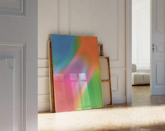 Gradient Wall Art Colorful Aura Poster Gradient Art Print Modern Aura Print Trippy Wall Art Trendy Wall Art Prints Digital Download AURA-071