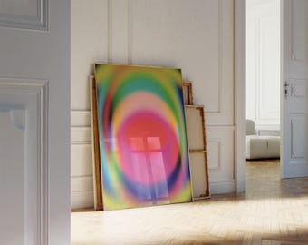 Gradient Wall Art Colorful Aura Poster Modern Aura Print Trippy Wall Art Gradient Art Print Trendy Wall Art Prints Digital Download AURA-070