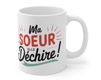 Mug Cup "My Sister Rocks!" - Perfect Gift for Sister