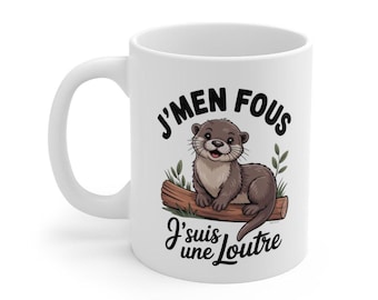 Funny Otter Mug – Funny Mug I Don't Care I'm an Otter Ceramic 325ml