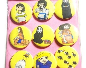 千と千尋の神隠し ピンバッジセット ピンズコレクション 宮崎駿 スタジオジブリ スタジオジブリ 千と千尋の神隠し ピンバッジ4個セット - Etsy 日本