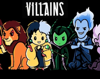 Marcapáginas con borla de villanos de Disney