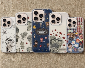 Moody Art Toy Phone Case • Vintage Melancholy Boy Cover