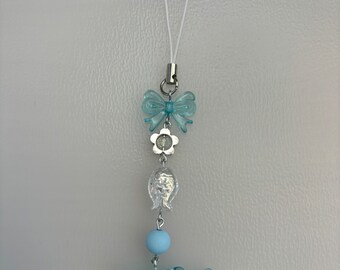 Handmade Cute Blue Shark Phone Charm