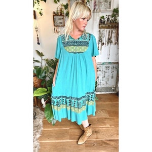 Vintage House Dress Loungewear Indian Cotton Dresses