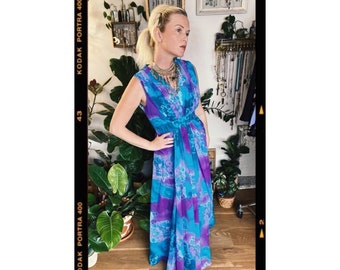 60s Maxi Dress 1960s Dresses Hostess Party Dress XS