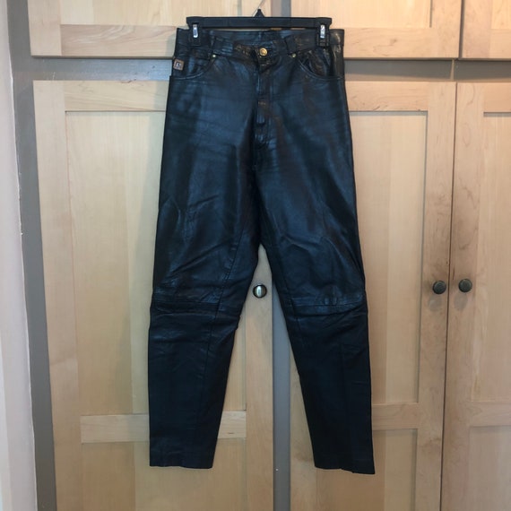 Paco Rabanne Leather Pants Vintage Designer Clothi