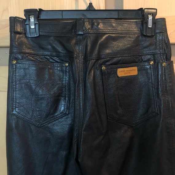 ASIS Paco Rabanne Leather Pants Vintage Designer Clot… - Gem