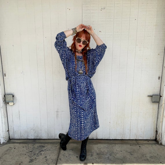 Vintage Kaftan Dress Carole Little Resort Wear 198
