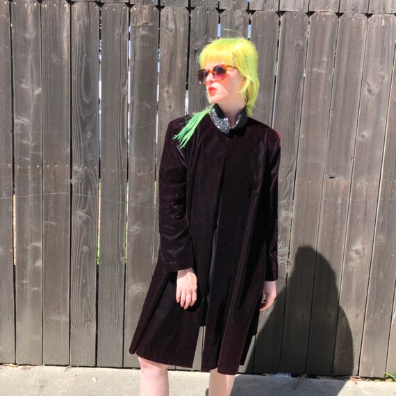 Long Velvet Coat Evening Jacket Goth Clothing Gothic Etsy