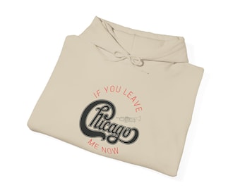 Chicago Band Hoodie, Music Lover Gift, Rock Band Apparel, Concert Merch, Vintage Style Sweatshirt