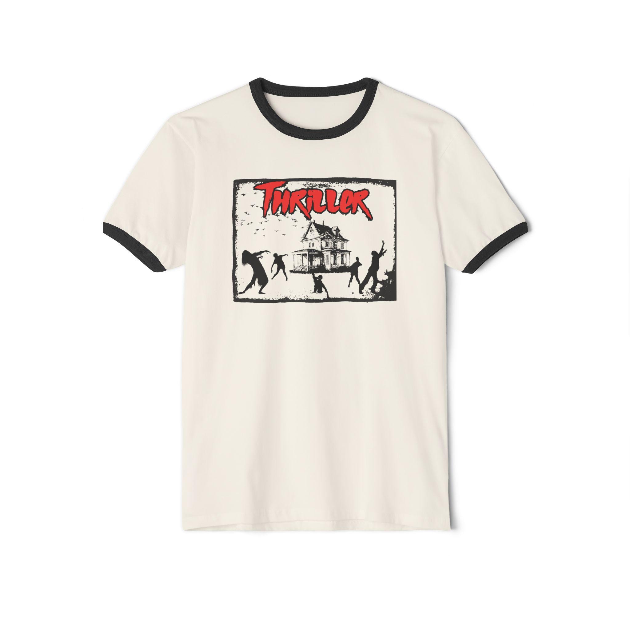 Michael Jackson Thriller Zombie Ringer T-shirt: Retro Halloween Costume ...