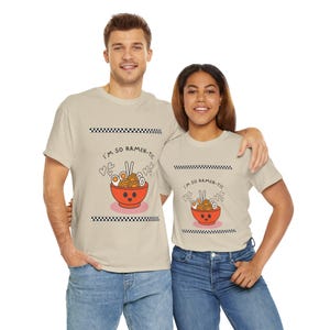 Funny Ramen Unisex Tee Shirt, Ramen Lover Gift, Noodle Fan Graphic Tee, Japanese Foodie T-Shirt, Food Pun Shirt